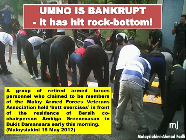 Umno is bankrupt - it has hit rock-bottom!